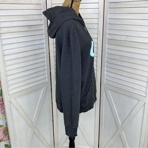 Aeropostale Aero One Love Pullover Hoodie Gray Multi Medium Unisex - Picture 4 of 13